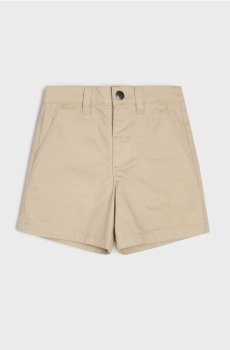 Однотонні бавовняні шорти - бежевий