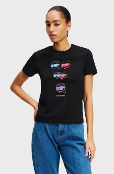 Женская черная футболка IKON COLOUR Черный S Karl Lagerfeld A2W17112