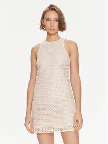 TWINSET Коктейльна сукня 241TP2440 Бежевий Regular Fit TWINSET Коктейльна сукня 241TP2440 Бежевий Regular Fit