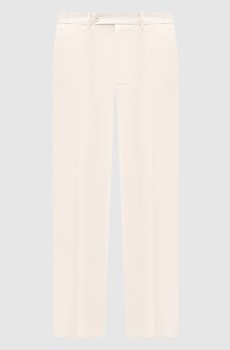 Белые брюки с эмблемой