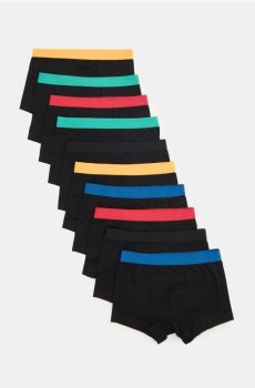 Бавовняні боксерки 10-пак - чорний