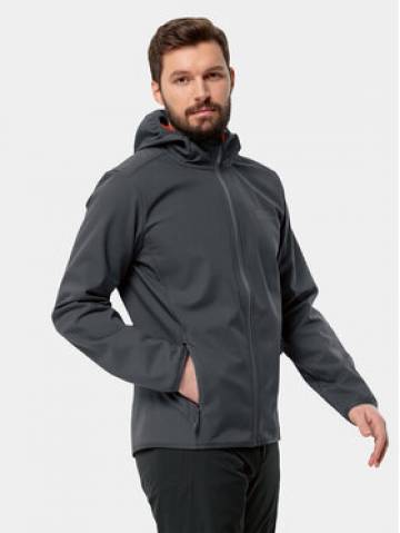 Jack Wolfskin Куртка softshell Bornberg Hoody 1307471 Чорний Regular Fit Jack Wolfskin Куртка softshell Bornberg Hoody 1307471 Чорний Regular Fit