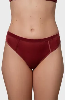 Женские бордовые трусики Бордовый M brabrabra SLZ27302302