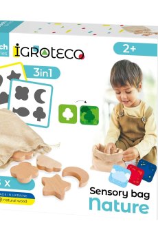 Детская развивающая игра Igroteco Сенсорный мешочек: Природа, от 2 лет (900590)