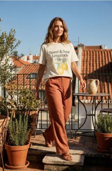 Бавовняна футболка з принтом - блідо-зелений