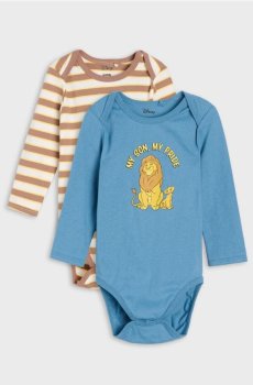 Бавовняне боді Lion King 2 pack - mid blue