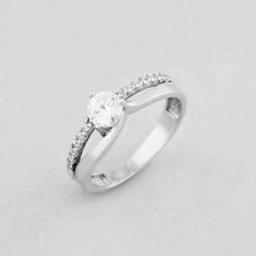 Серебряное кольцо Minimal 19009р-16 16 Серебряное кольцо Minimal 19009р-16 16