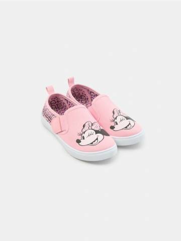 Тканинні кеди slip-on Minnie Mouse - пастельний рожевий Тканинні кеди slip-on Minnie Mouse - пастельний рожевий