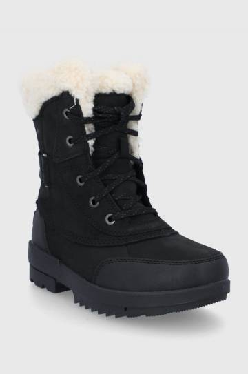 Кожаные сапоги Sorel Torino Parc II Boot WP цвет чёрный Кожаные сапоги Sorel Torino Parc II Boot WP цвет чёрный