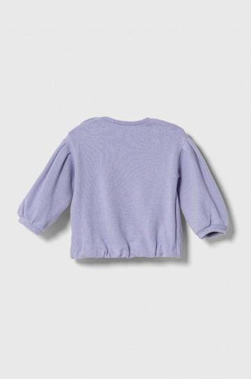 Кофта United Colors of Benetton цвет фиолетовый с аппликацией Кофта United Colors of Benetton цвет фиолетовый с аппликацией