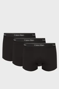 Мужские черные боксеры (3 шт) TRUNK Черный XL Calvin Klein LV00NB4392