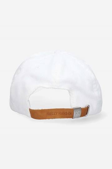 Вельветовая кепка Helly Hansen Graphic Cap цвет белый с аппликацией 48146-11 Вельветовая кепка Helly Hansen Graphic Cap цвет белый с аппликацией 48146-11
