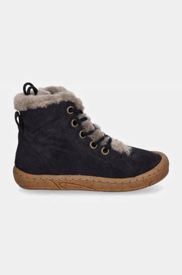 Детские замшевые зимние ботинки Froddo MINNI SUEDE LACES цвет синий G2110140 Детские замшевые зимние ботинки Froddo MINNI SUEDE LACES цвет синий G2110140