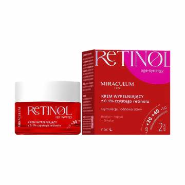 Ночной крем для лица Miraculum Retinol Age-Synergy Filler Cream Step 2 с 0.1% чистым ретинолом, 50 мл Ночной крем для лица Miraculum Retinol Age-Synergy Filler Cream Step 2 с 0.1% чистым ретинолом, 50 мл