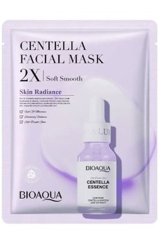 Тканевая маска для лица Bioaqua Centella Facial Mask 2X Soft Smooth с эссенцией центеллы азиатской, 30 г