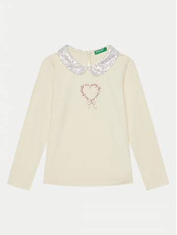 United Colors Of Benetton Блузка 3Q8DG10H2 Écru Regular Fit United Colors Of Benetton Блузка 3Q8DG10H2 Écru Regular Fit