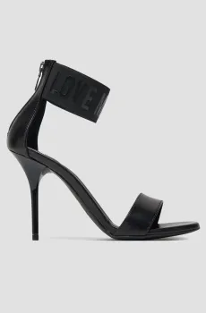 Женские черные кожаные босоножки Черный 36 Moschino JA16109G0M.IE0;00A