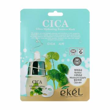 Тканевая маска для лица Ekel Cica Ultra Hydrating Essence Mask с экстрактом центеллы азиатской, 25 мл Тканевая маска для лица Ekel Cica Ultra Hydrating Essence Mask с экстрактом центеллы азиатской, 25 мл