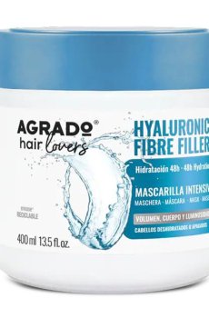 Интенсивная маска-филлер для волос Agrado Intensive Mask Hyaluronic Fibre Filler с гиалуроновыми волокнами, 400 мл