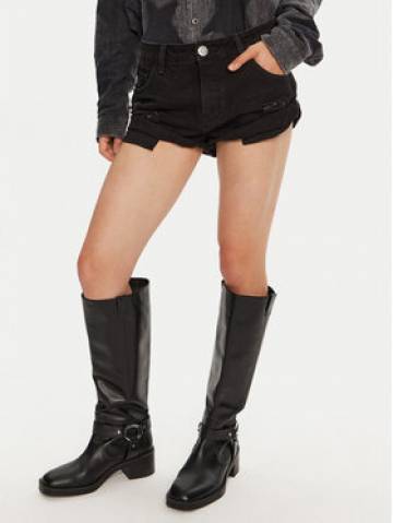 One Teaspoon Джинсові шорти Bandit 22620C Чорний Relaxed Fit One Teaspoon Джинсові шорти Bandit 22620C Чорний Relaxed Fit