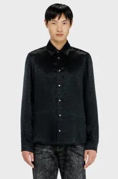 Мужская черная рубашка CAMICIA Черный 46 Diesel A23962 0EFBZ