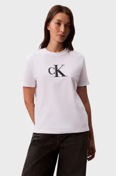 Женская белая футболка SS SEQUIN CK GRAPHIC TEE Белый XS Calvin Klein Jeans LV044E215G