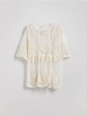 Reserved - LADIES` PONCHO - пшеничний - 134CP-12X Reserved - LADIES` PONCHO - пшеничний - 134CP-12X
