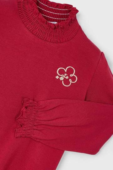 Детская блузка Mayoral цвет красный однотонная 145