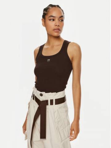 Pinko Топ Calcolatore 100807 A22X Коричневий Regular Fit Pinko Топ Calcolatore 100807 A22X Коричневий Regular Fit