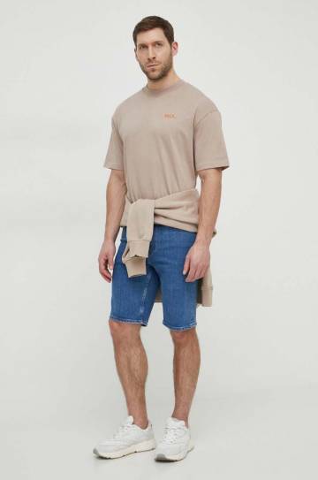 Джинсовые шорты Calvin Klein мужские цвет синий Джинсовые шорты Calvin Klein мужские цвет синий