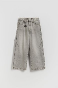 Reserved - Беггі джинси з брелоком - світло-сірий - 384HN-09J