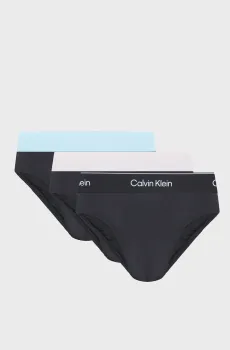 Мужские черные брифы (3 шт) HIP BRIEF Черный XL Calvin Klein LV00NB4388