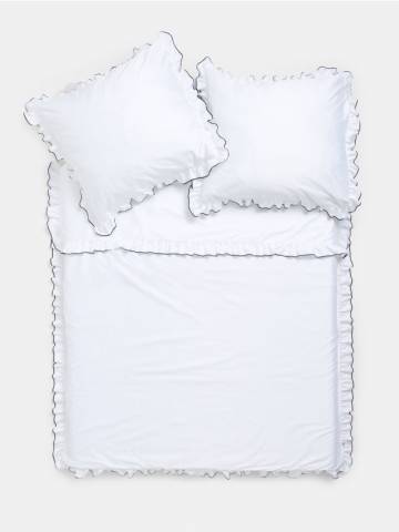 Комплект постільної білизни 200 см х 220 см - білий