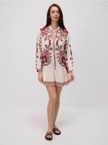 Reserved - Пляжна накидка з віскози - коричневий - 228CP-88X Reserved - Пляжна накидка з віскози - коричневий - 228CP-88X