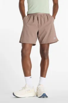 Мужские коричневые шорты AC Lined 7" Коричневый S New Balance MS41288EAS