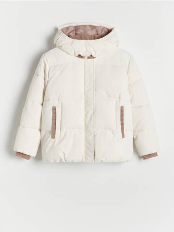 Reserved - GIRLS` OUTER JACKET - кремовий - 984AV-01X Reserved - GIRLS` OUTER JACKET - кремовий - 984AV-01X