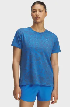 Женская синяя футболка с узором Vanish Energy SS 2.0 Print Синий L Under Armour 1389222-402