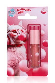 Уценка! Блиск для губ Honey Bunny Miss Солодкі мрії Жуйка, 2.1 мл