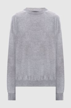 Серый меланжевый джемпер MUSCAT из шерсти