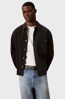 Мужская черная рубашка MATTY CANVAS Черный L Calvin Klein Jeans LV04RG407G