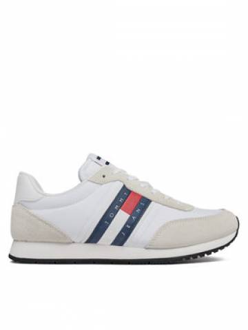 Tommy Jeans Снікерcи Tjm Runner Casual Ess EM0EM01351 Білий Tommy Jeans Снікерcи Tjm Runner Casual Ess EM0EM01351 Білий