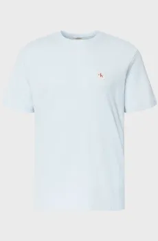 Мужская голубая футболка WAFFLE WOVEN LABEL Голубой L Calvin Klein Jeans LV04RD008G