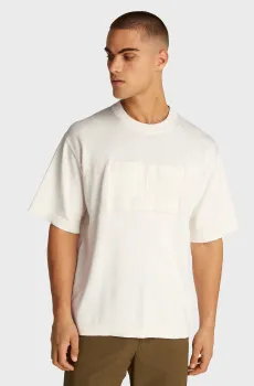 Мужской белый джемпер KNITTED FLAG Белый L Tommy Hilfiger MW0MW37759