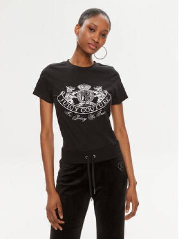 Juicy Couture Футболка Enzo Dog JCBCT224816 Чорний Slim Fit Juicy Couture Футболка Enzo Dog JCBCT224816 Чорний Slim Fit