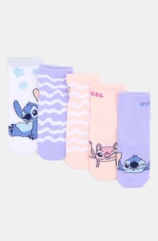Шкарпетки, 5 пар Stitch - різнобарвний