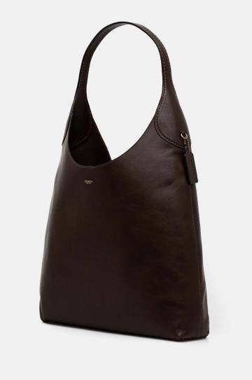 Кожаная сумочка Coach цвет коричневый CU044 Кожаная сумочка Coach цвет коричневый CU044
