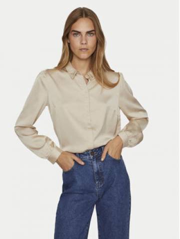 Vila Сорочка 14063320 Бежевий Regular Fit Vila Сорочка 14063320 Бежевий Regular Fit