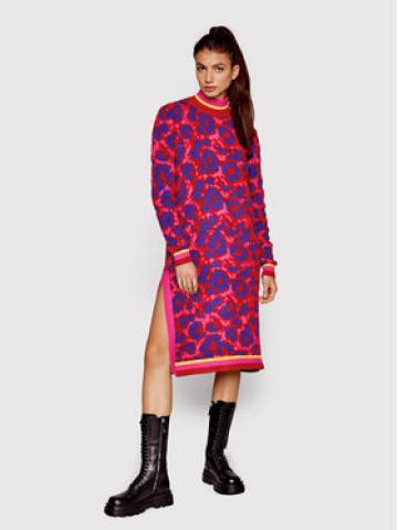 Silvian Heach Трикотажна сукня PGA22077VE Рожевий Regular Fit Silvian Heach Трикотажна сукня PGA22077VE Рожевий Regular Fit
