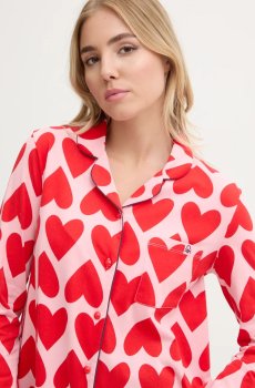 Хлопковая пижамная рубашка United Colors of Benetton