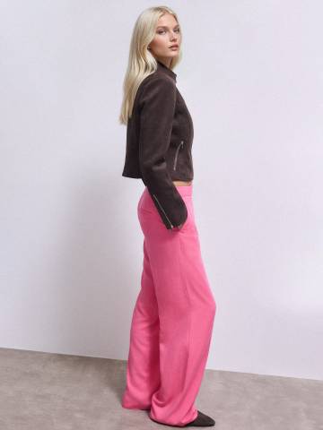 Mohito - Штани з додаванням льону - фіолетовий - 38